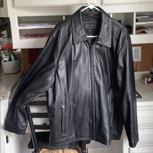 Perry Ellis genuine leather coat